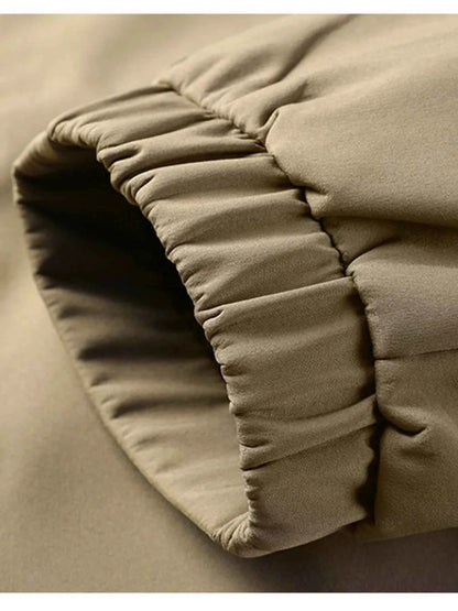 Men's Plus Size Zip Up Long Sleeve Jacket