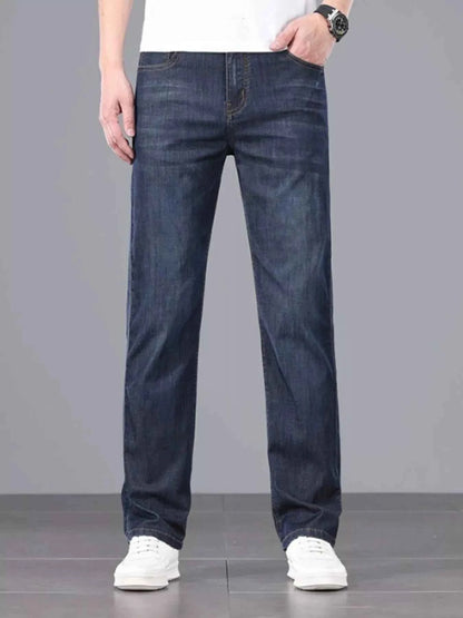 Men's Straight Fit Wash Jeans