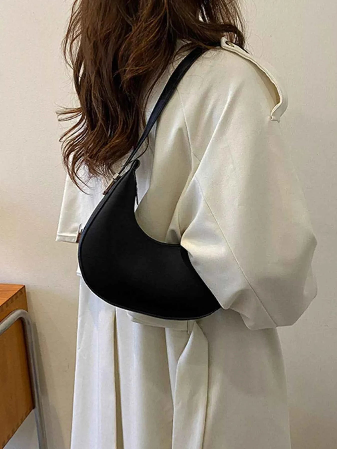 Minimalist Crescent Shoulder Bag