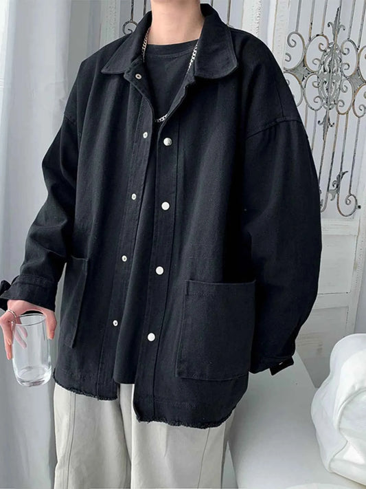 Men's Button Up Long Sleeve Jacket