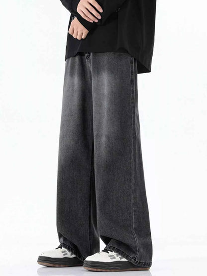 Men's Full Size Wide-Leg Relaxed Fit Jeans Plus Size