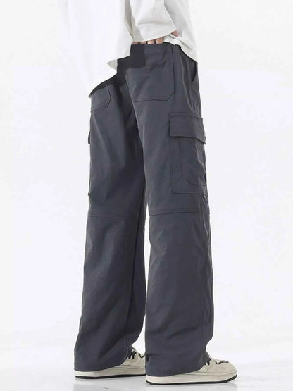 Men's Full Size Multi-Pocket Cargo Utility Pants Plus Size
