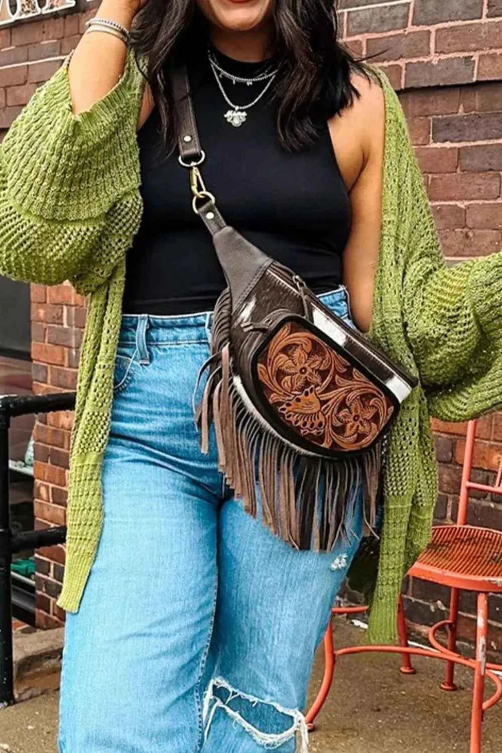Chunky Knit Open Front Cardigan