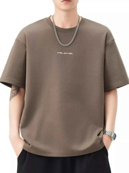 Men's Plus Size Round Neck Short Sleeve T-Shirt