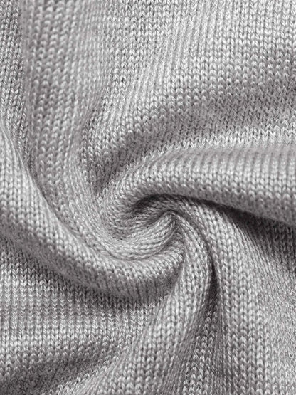 Ribbed Long Sleeve Top and Skirt Knit Set