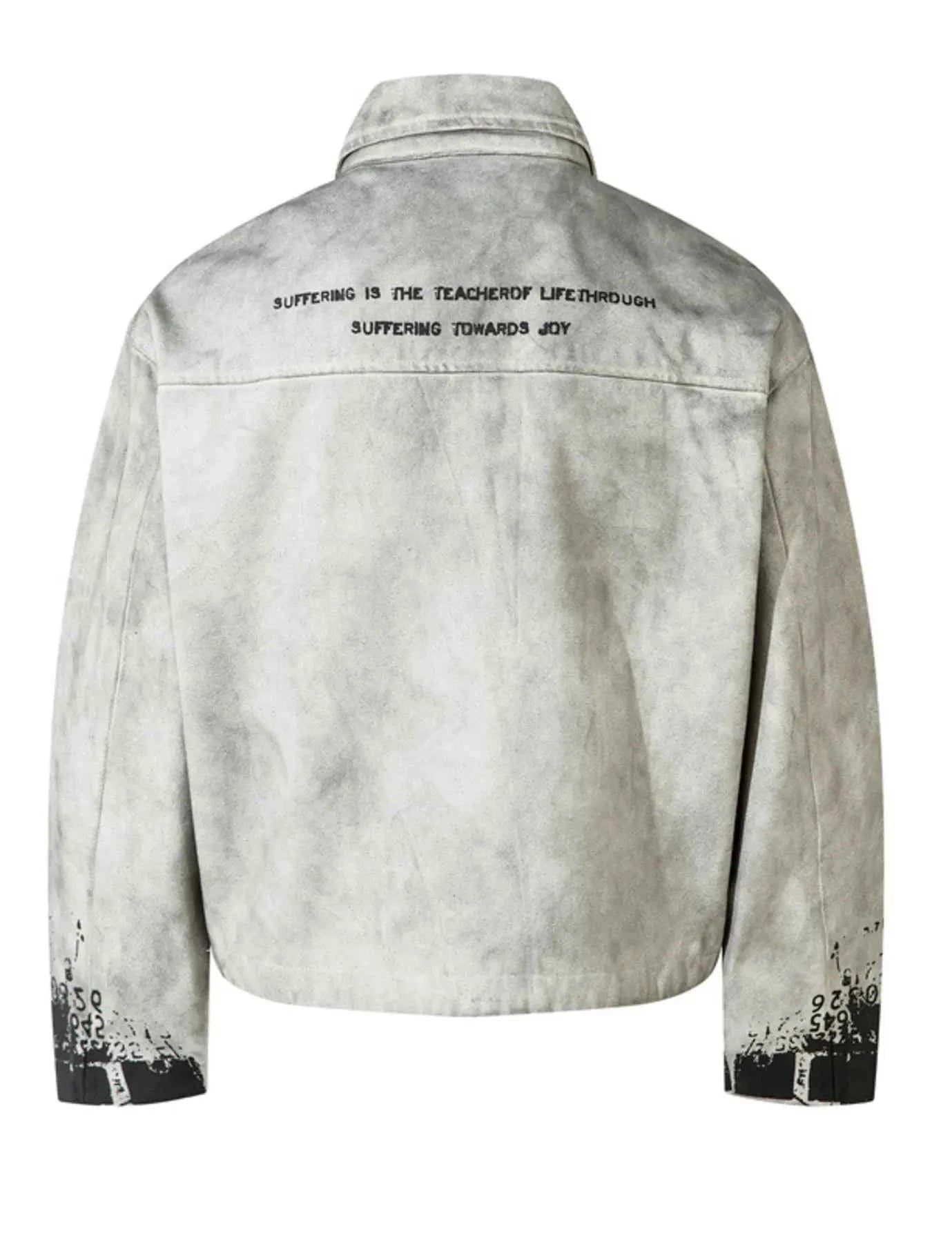 Men's Printed Zip Up Jacket