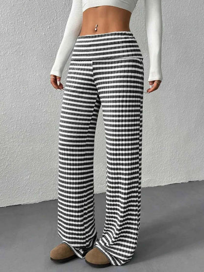 Striped Wide Leg Pants