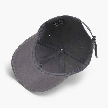 Distressed Letter Cotton Baseball Cap