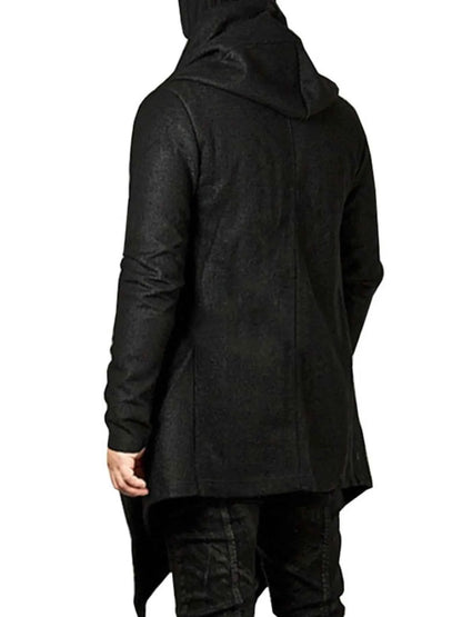 Men's Plus Size Long Sleeve Hooded Coat