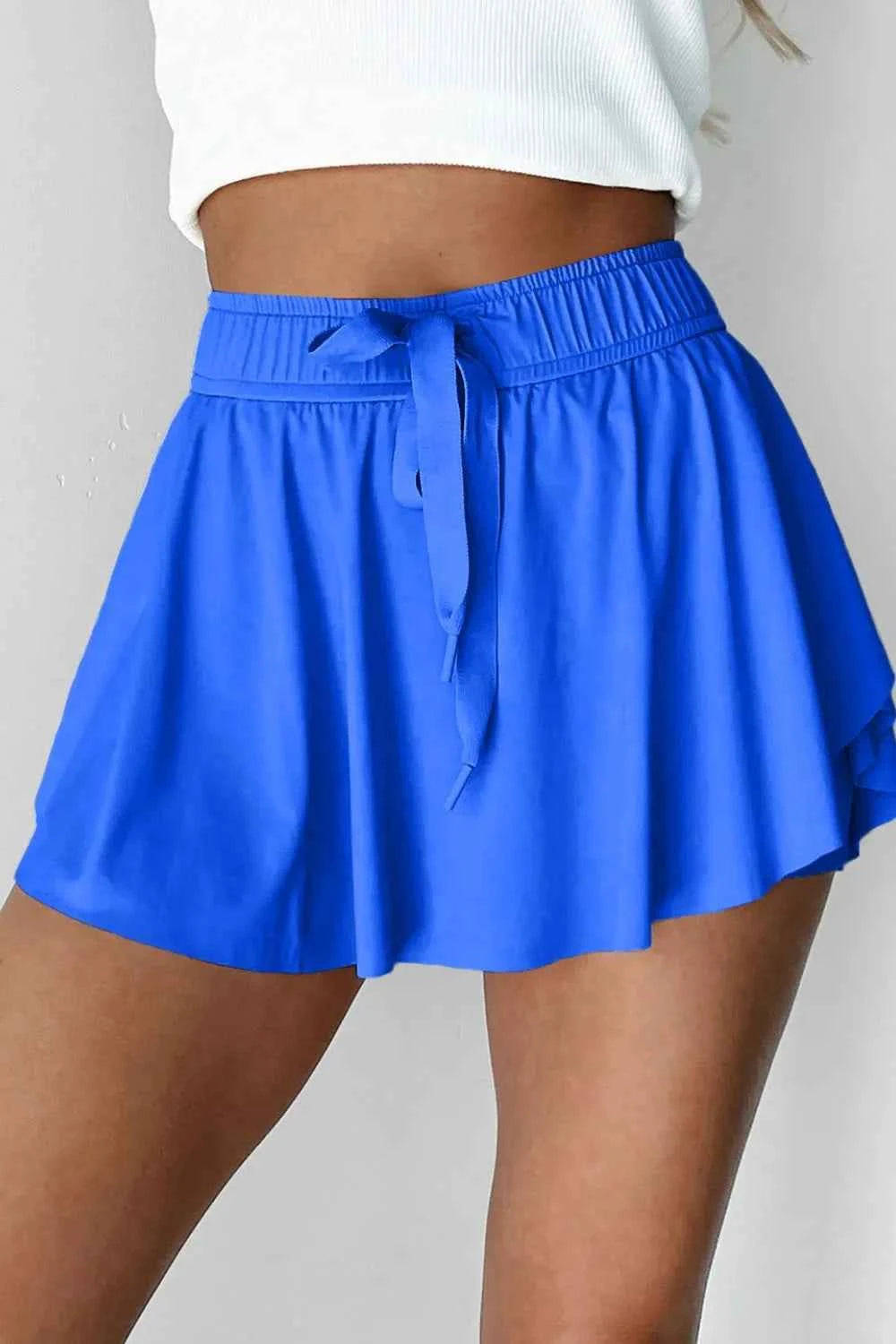 Drawstring Active Skorts