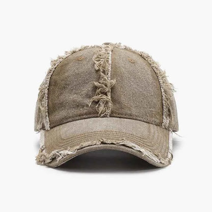 Raw Hem Cotton Baseball Cap