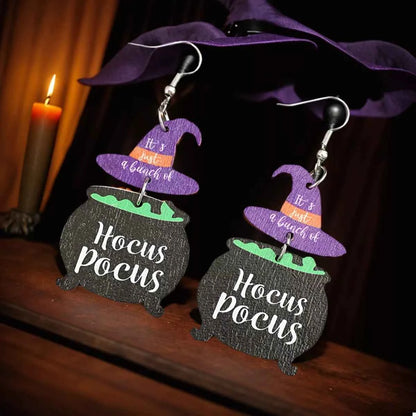 Halloween Hocus Pocus Witch Hat Earrings