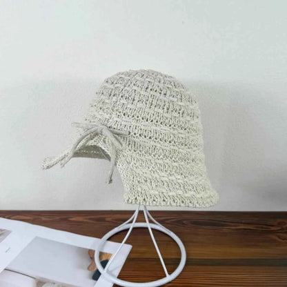 Crochet Bucket Hat with Drawstring