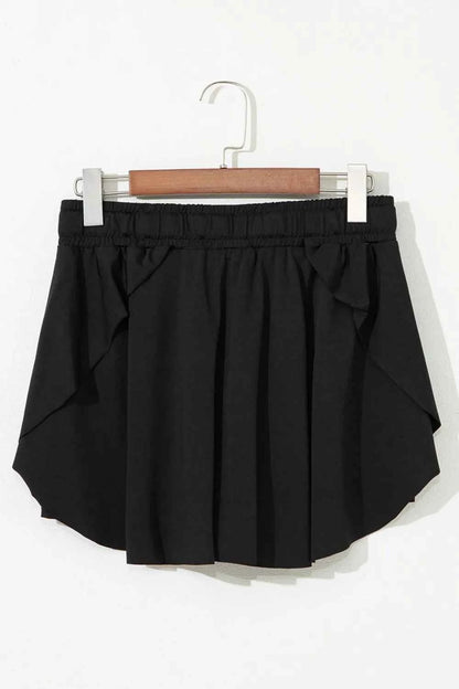 Drawstring Active Skorts