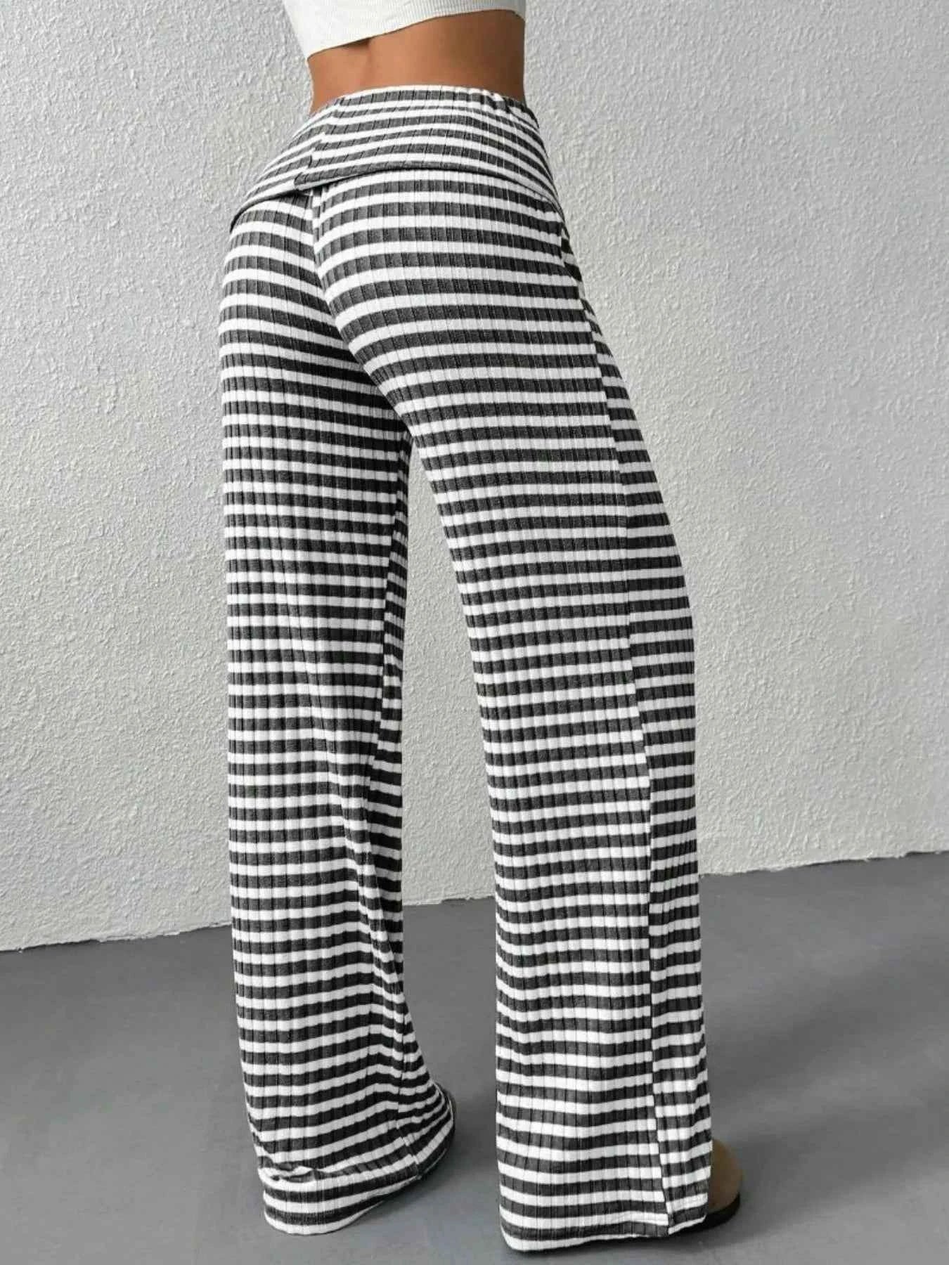 Striped Wide Leg Pants