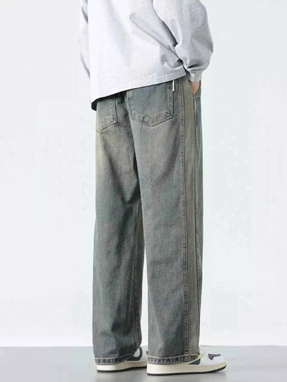 Men's Plus Size Wide Leg Jeans