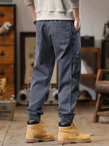 Men's Full Size Drawstring Jogger Pants with Elastic Cuffs Plus Size