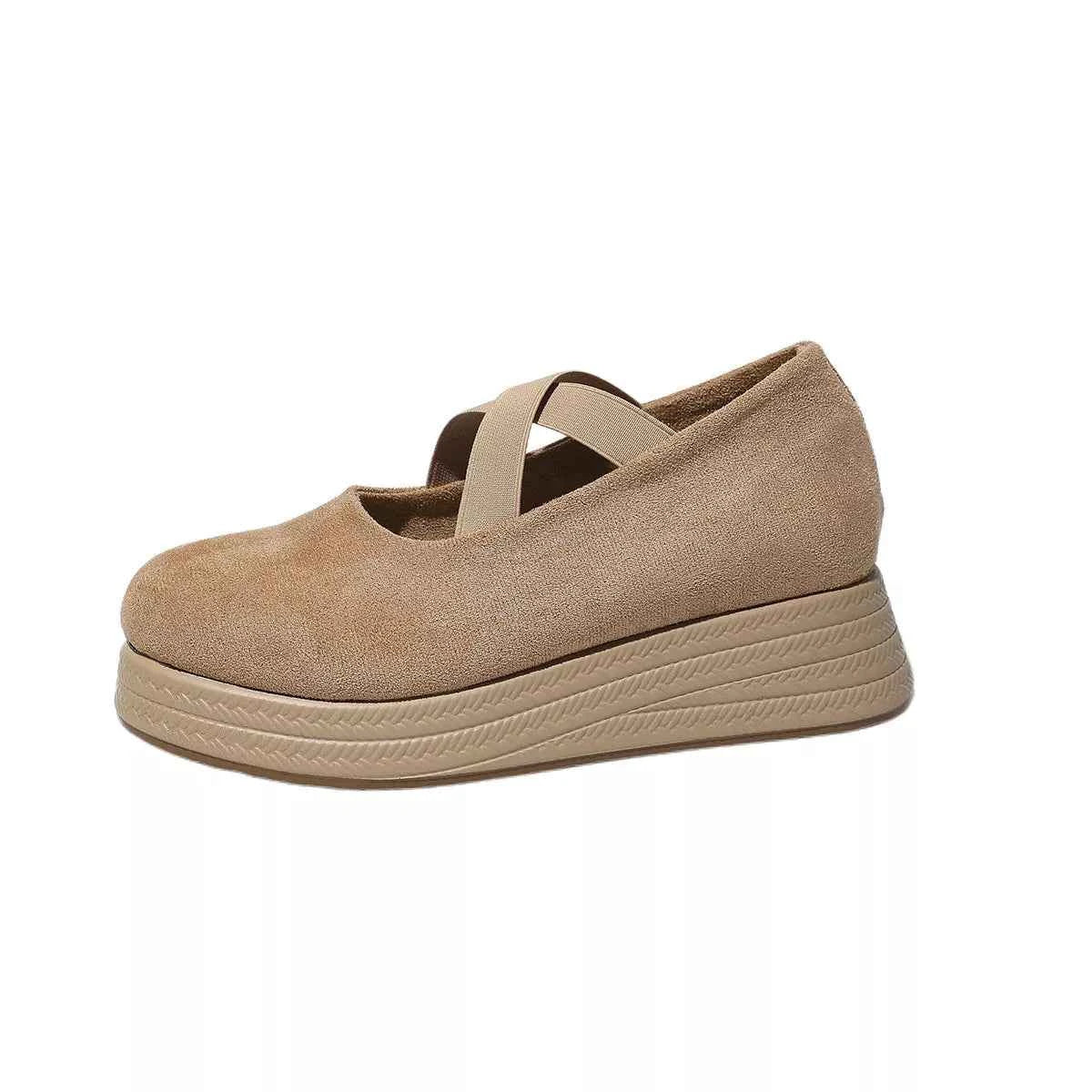 Crisscross Wedge Slip-Ons