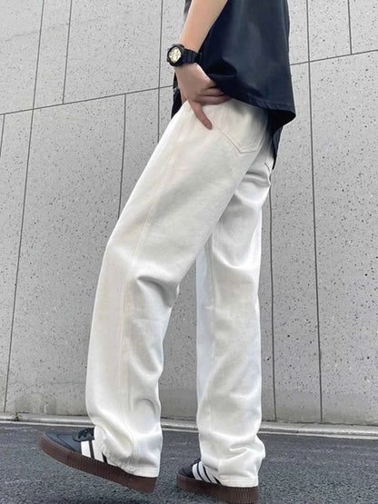 Men's Full Size Drawstring Wide Leg Pants Plus Size