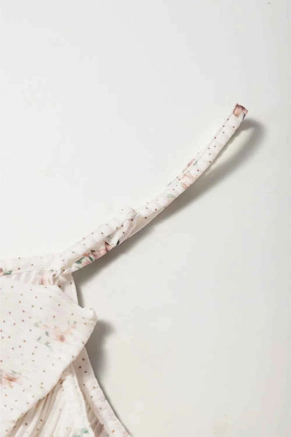 Floral Bow Back Scoop Neck Cami