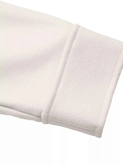 Contrast Trim Double-Breasted Jacket