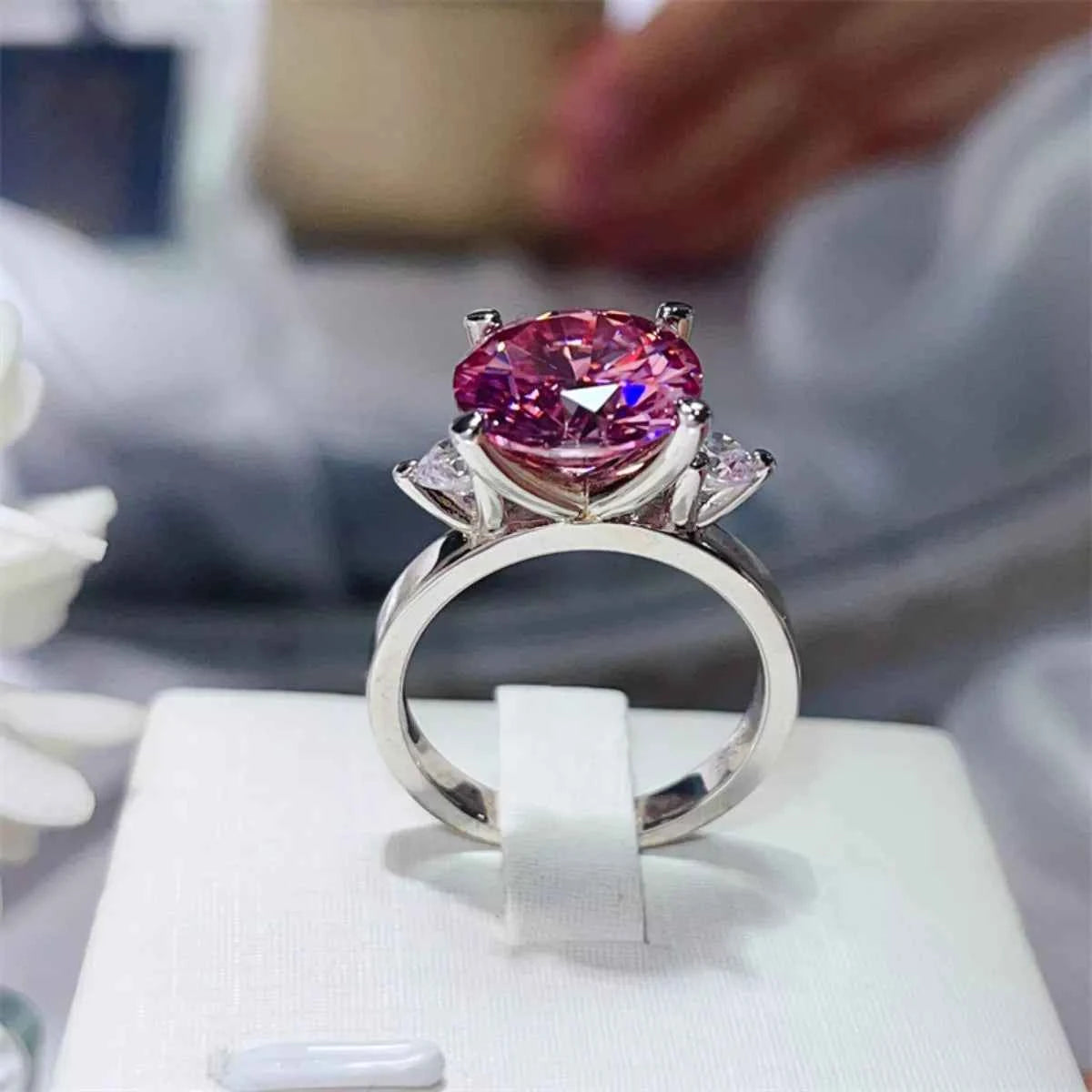 5 Carat Moissanite 925 Sterling Silver Ring