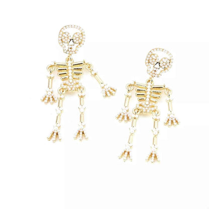 Halloween Skeleton Statement Earrings