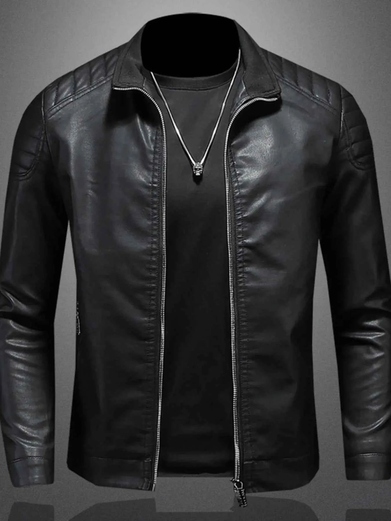 Men's Plus Size Zip Up Long Sleeve Jacket