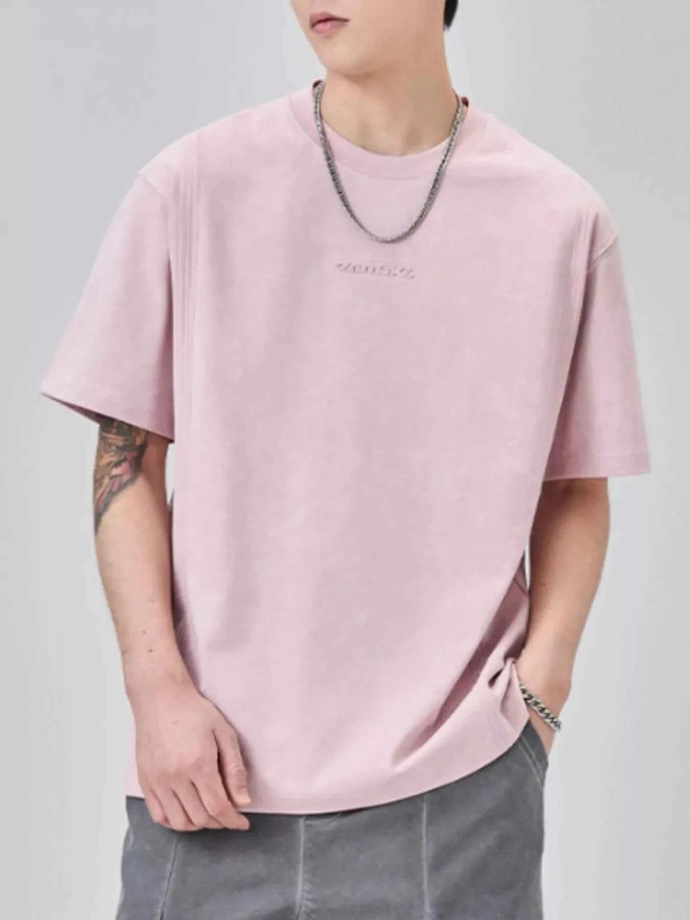 Men's Plus Size Round Neck Short Sleeve T-Shirt