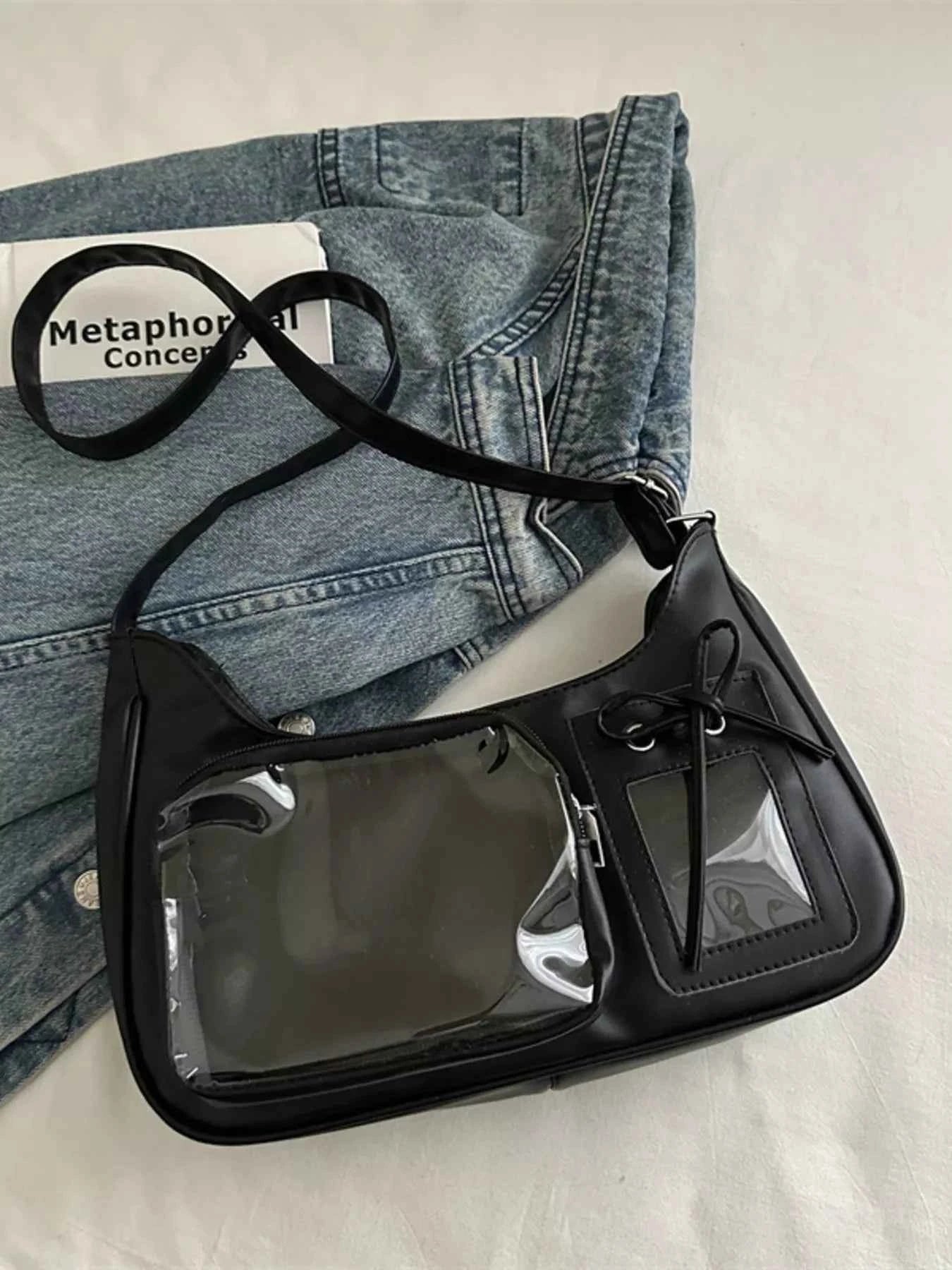 Clear Pocket Crossbody Bag