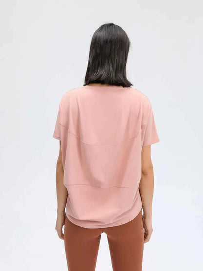 Millennia Round Neck Short Sleeve Active T-Shirt