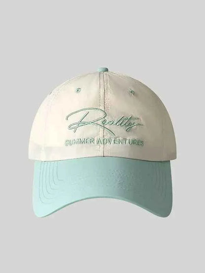 Letter Embroidered Adjustable Baseball Cap