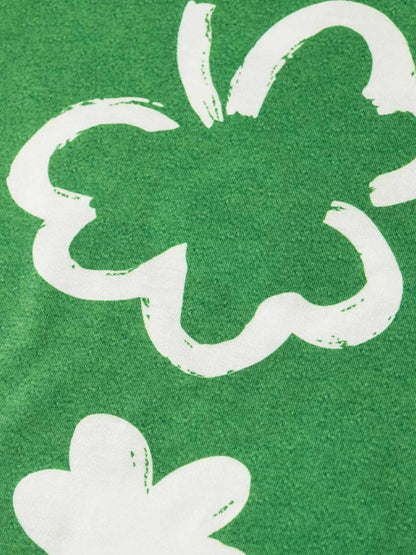 Children's Lucky Clover Print T-Shirt and Shorts Set