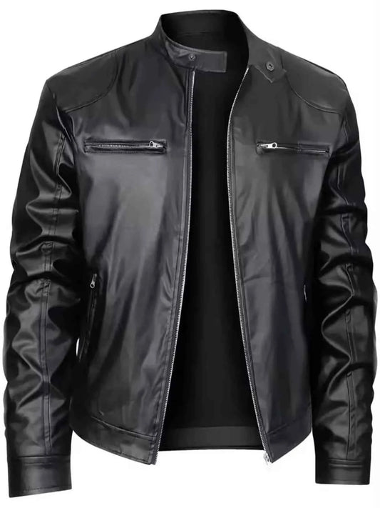 Men's Full Size Zip Up Long Sleeve Jacket Plus Size