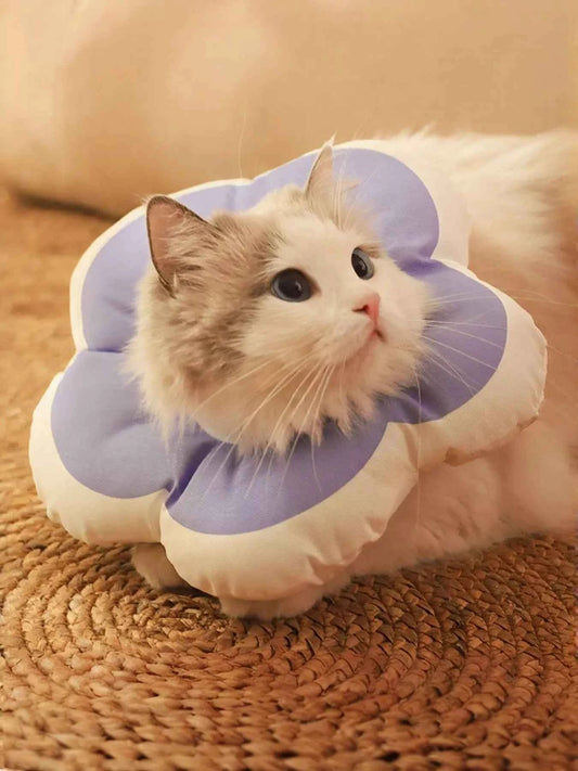 Pet Post-Op Anti-Lick Soft Flower-Shaped Elizabeth Collar