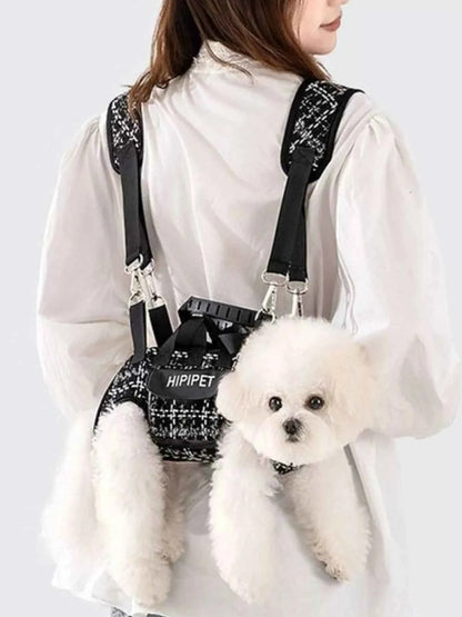 Plaid Pet Collar Harness and Leash Set
