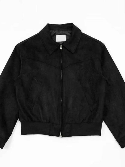 Men's Plus Size Zip Up Long Sleeve Jacket