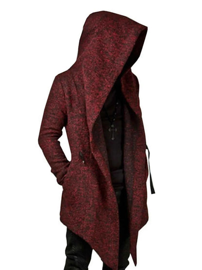Men's Plus Size Long Sleeve Hooded Coat