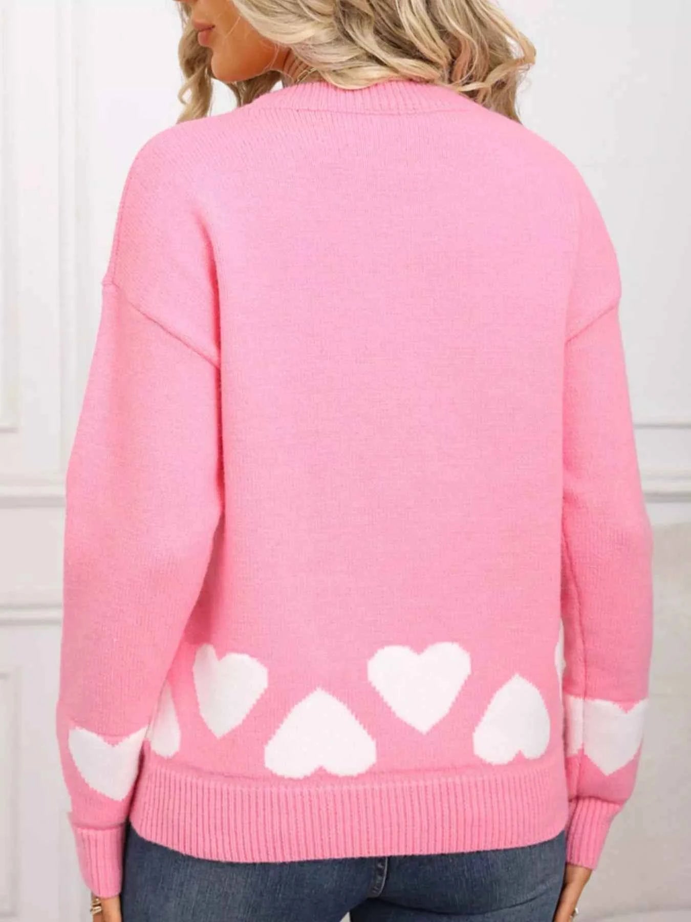 Valentine's Day Heart Crew Neck Sweater