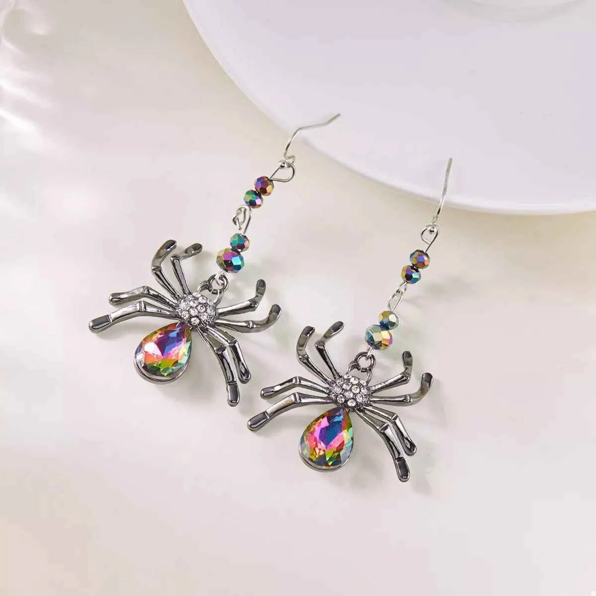 Halloween Spider Dangle Earrings