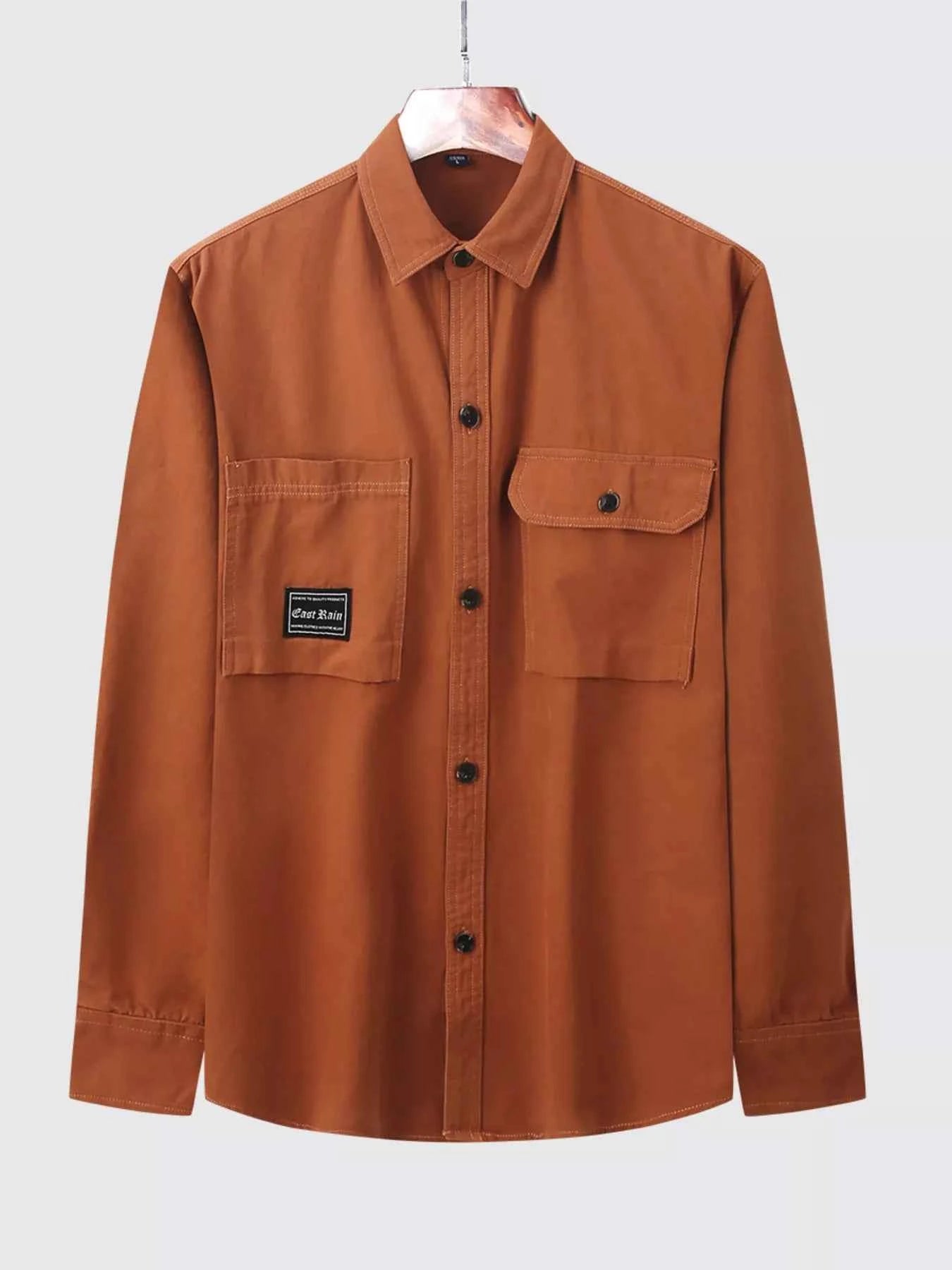 Men's Plus Size Casual Button Up Shirt