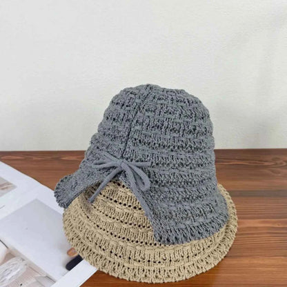 Crochet Bucket Hat with Drawstring