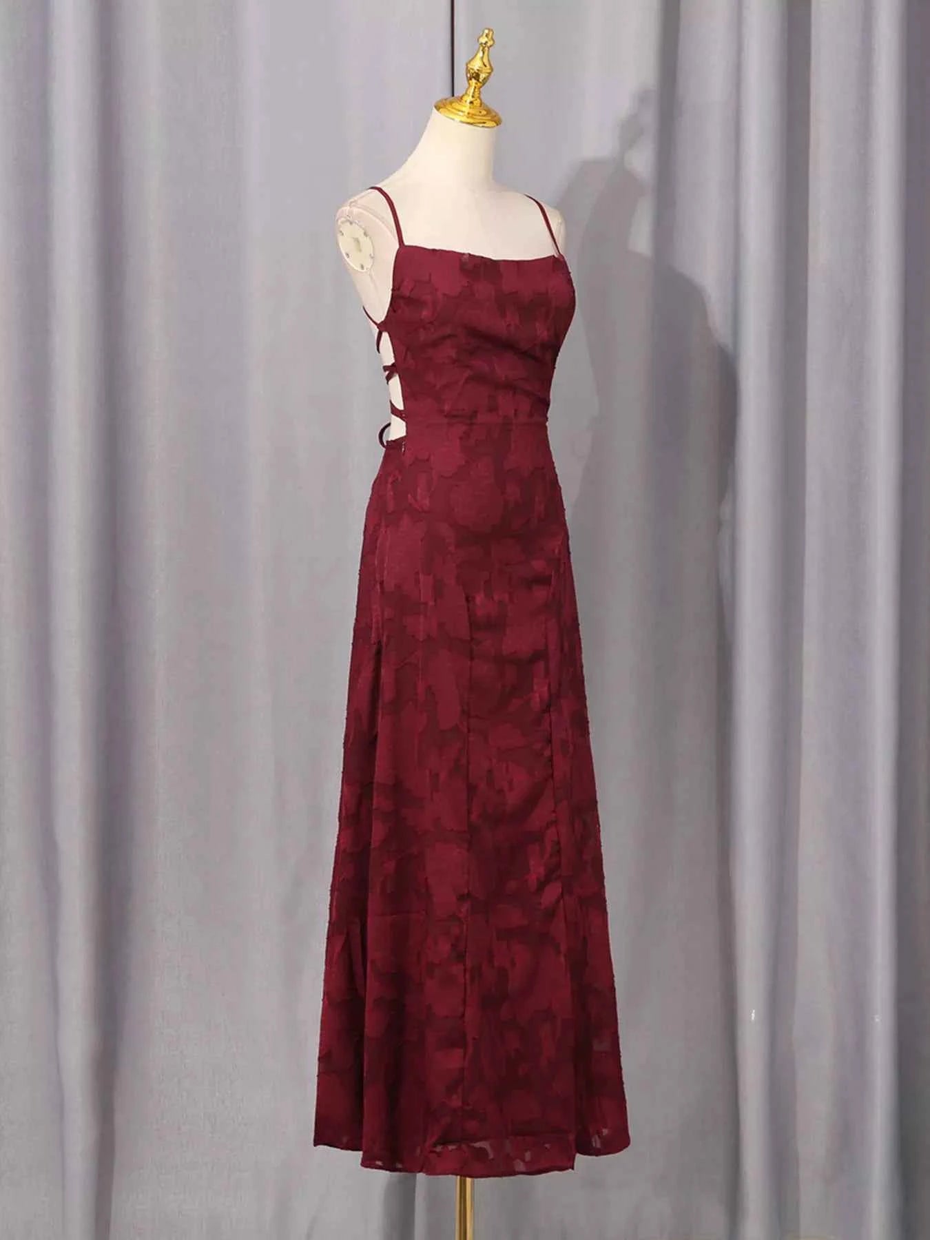 Lace Spaghetti Strap Maxi Dress