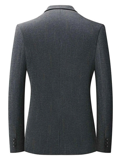 Men's Lapel Collar Long Sleeve Blazer