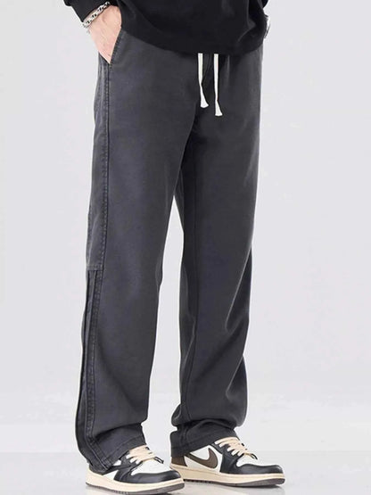 Men's Plus Size Casual Drawstring Loose Fit Pants