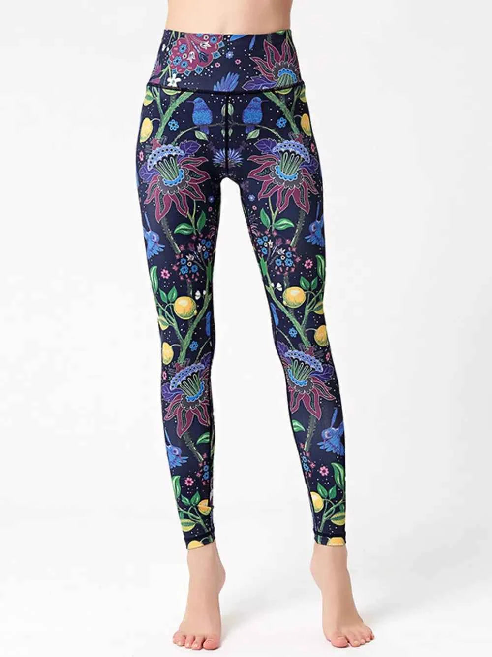 Printed High Waist Active Leggings