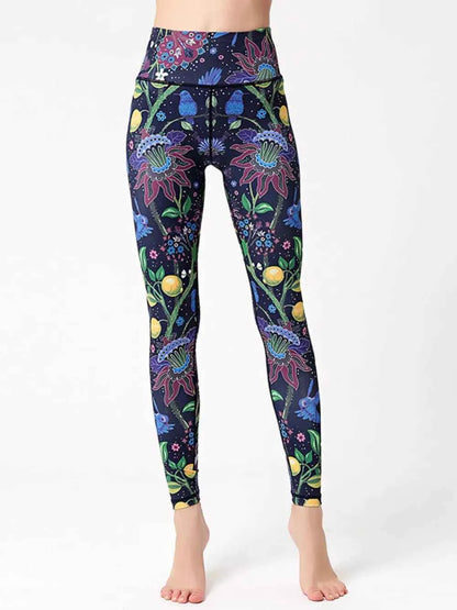 Printed High Waist Active Leggings