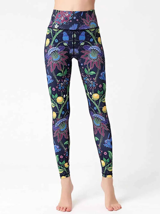 Printed High Waist Active Leggings