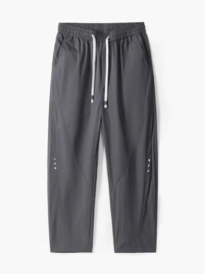 Men's Plus Size Drawstring Wide Leg Pants