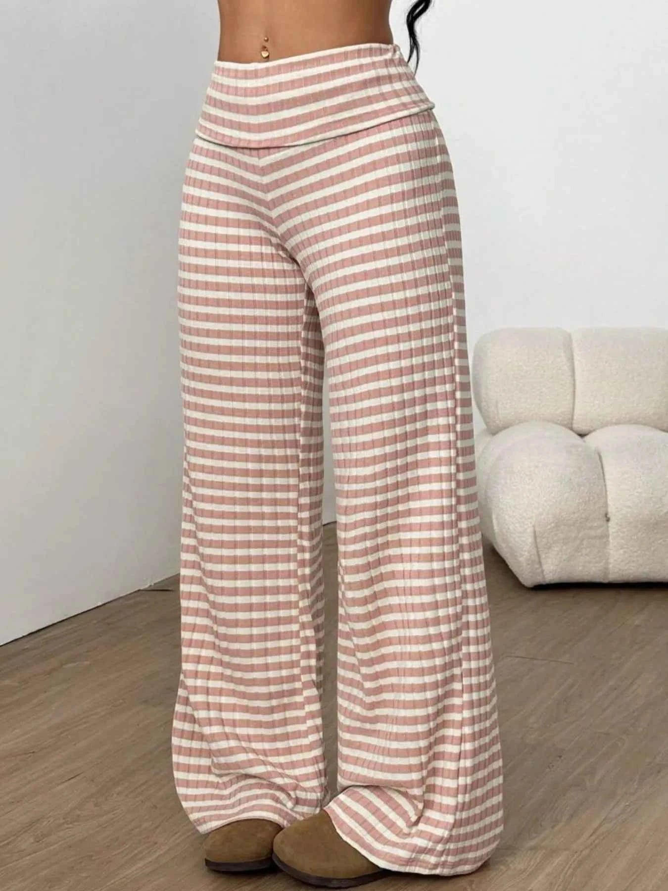 Striped Wide Leg Pants